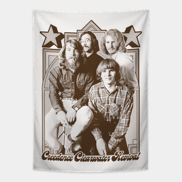 Creedence Clearwater Revival /\/ Original Vintage Style Fan Artwork Tapestry by DankFutura