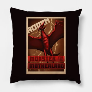 Rodan Propaganda Poster Pillow