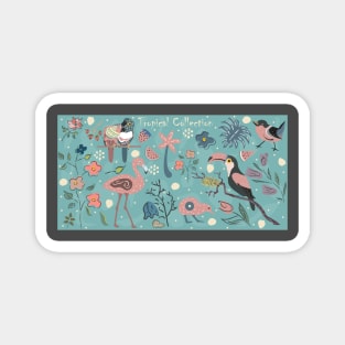 Sweet Bird Pattern Magnet