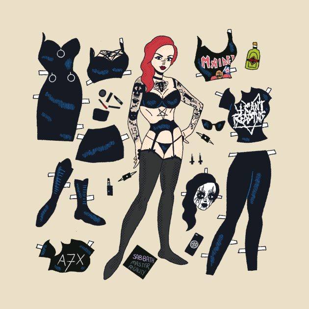 Discover The metal head paper doll - Metal - T-Shirt