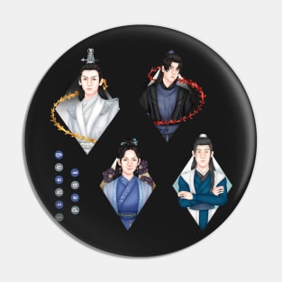 Sisheng Four - 2ha Sticker Pack Pin