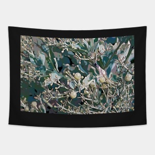 Green Coastal Plants Tapestry