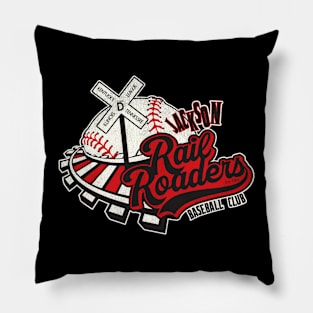 Defunct Jackson Rail Roaders Baseball Team Pillow