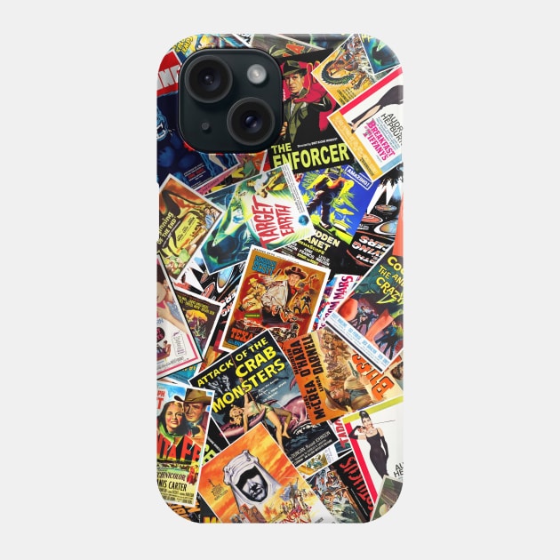 Vintage Movie Poster Collage #3 Phone Case by RockettGraph1cs