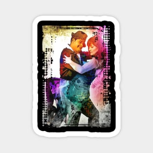 Romantic Couple Tango Dance Digital Painting Magnet