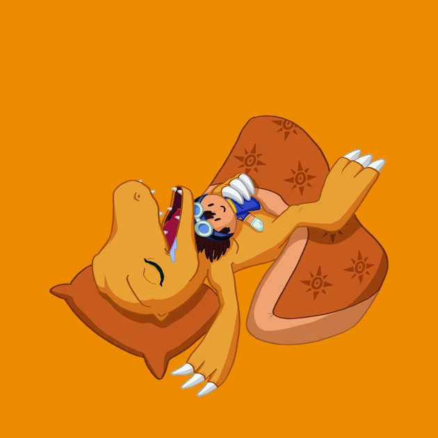 Agumon a mimir by RsobreBlanco 