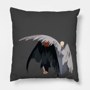 Minimal Good Omens 2 Pillow