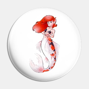 Koi Mermaid Pin