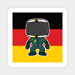 Sebastian Vettel Custom Bobblehead - 2022 Season Flag Edition Magnet