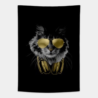 DJ Furry Cat Bling Tapestry