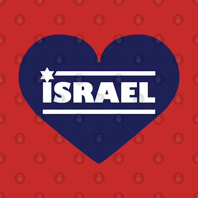 Israel in a Blue Hart by MeLoveIsrael