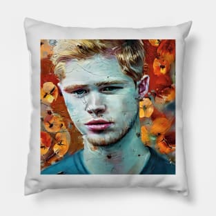Portrait of Kevin De Bruyne Pillow