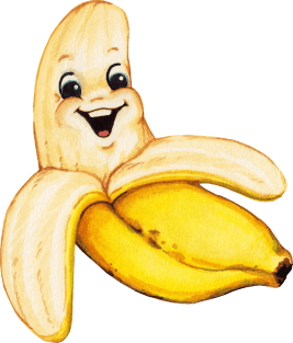 Banana Cartoon Magnet