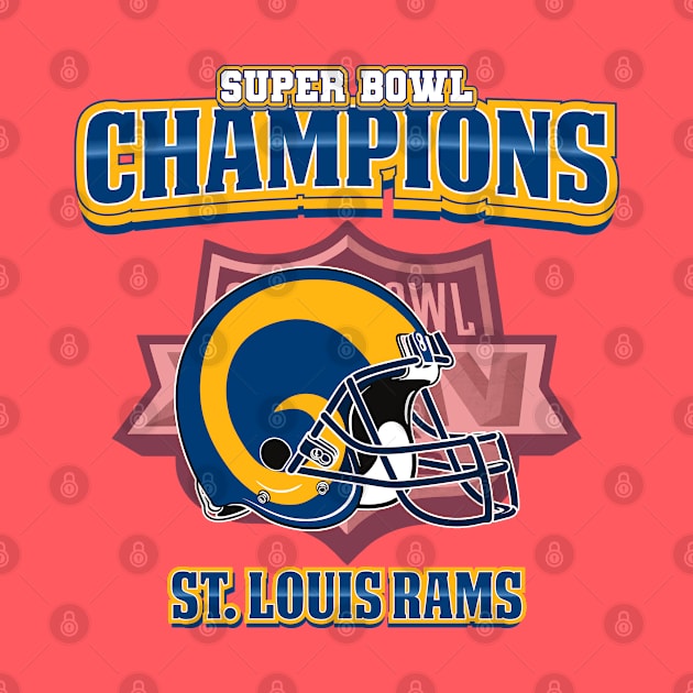 Super Bowl Champions Rams by Diamond Creative