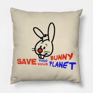 Save this bunny Pillow