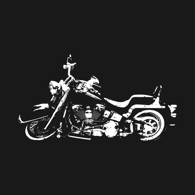 Classic American Motorcycle Abstract by hobrath