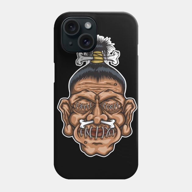 Shrunken Head Phone Case by Creature814