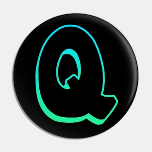 Letter Q - Outline Pin