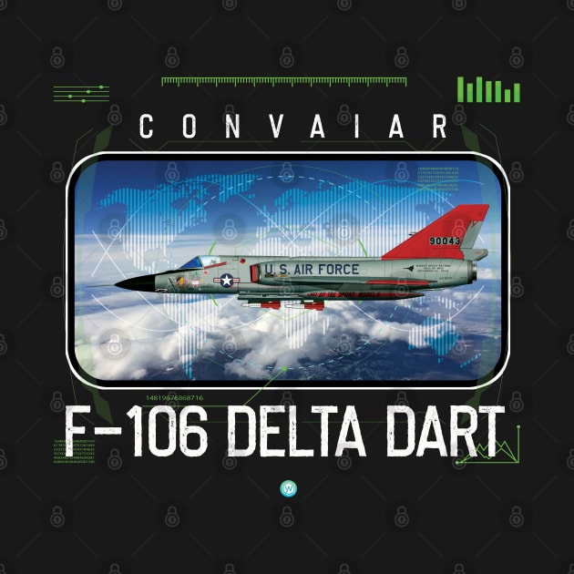 F106 Delta Dart Airforce Pilot Gift Modern Warbird Vietnam Korea War by woormle