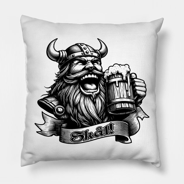 The Vikings Party | Happy Vikings Pillow by VISUALUV