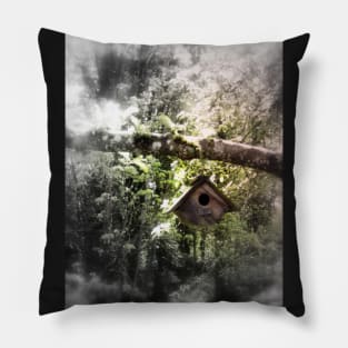 bird house in the apple tree Pillow