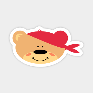 Teddy bear with Bandana Magnet