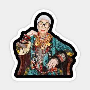 Iris Apfel Age 100 Years Happy Womans Day Magnet