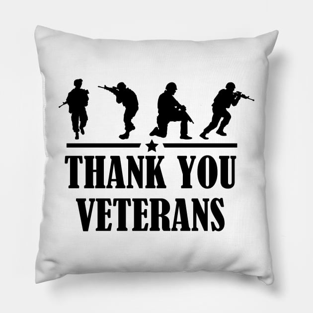 Thank You Veterans Pillow by SrboShop