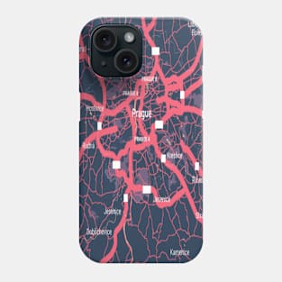 Prague colour map Phone Case