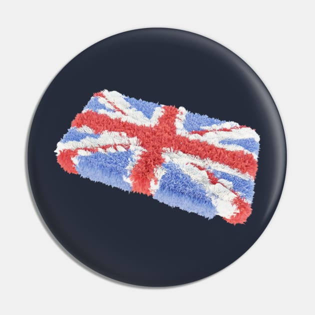 Abstract Union Jack Pin by McNutt