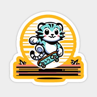 Tiger Skater Kawaii Harajuku Design Magnet