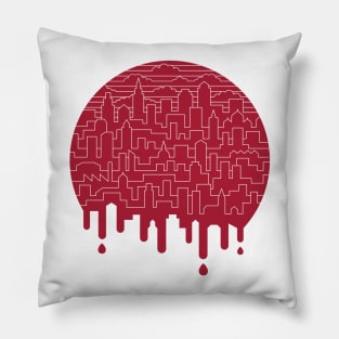 Painted Red Pillow