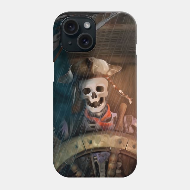 Pirate Skeleton No Text Phone Case by SafSafStore