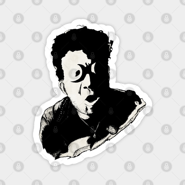 Tom Waits Portrait Art Magnet by surmind