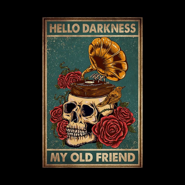 Hello Darkness My Old Friend Funny by Danielle Shipp