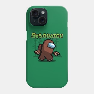 Funny Bigfoot Sasquatch Cartoon For Gamers And Bigfoot Believers Phone Case