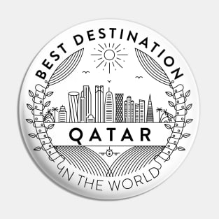 Qatar Minimal Badge Design Pin