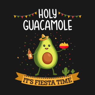 Holy guacamole with avocado for Cinco de Mayo fiesta time T-Shirt