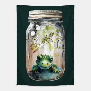 Gator Baby in a Jar Tapestry