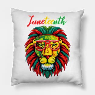 lion juneteenth shirts women dress Black history freedom Pillow