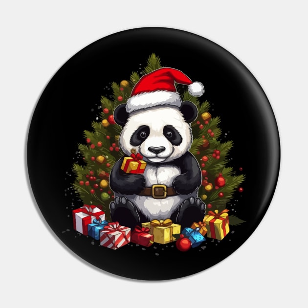 Panda  Christmas Pin by JH Mart