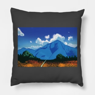 Hiroshi Nagai - ELV Alps by Hiroshi Nagai  - the mountain by Hiroshi Nagai Pillow