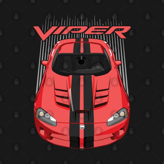 Viper SRT10-red and black by V8social