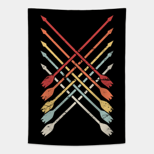 Retro Archery Bow Hunting Arrows Tapestry