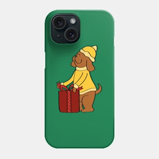 Christmas Present Dog Phone Case