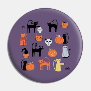 Halloween Cats Pin