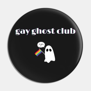 gay ghost club Pin