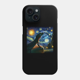 Starry Night Show Your Love for Leopard Geckos with Fashionable Tees Phone Case