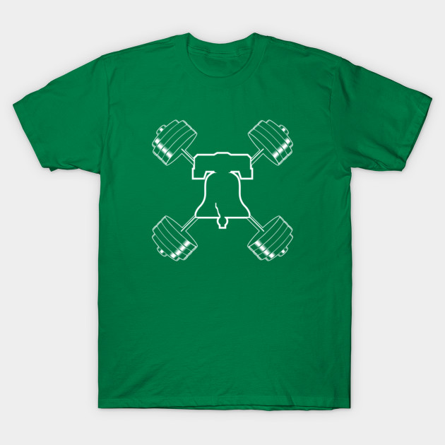 Phillies Phightins Kelly Green Barbell Gym - Phillies - T-Shirt