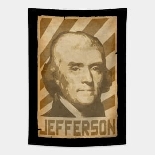 Thomas Jefferson Retro Propaganda Tapestry